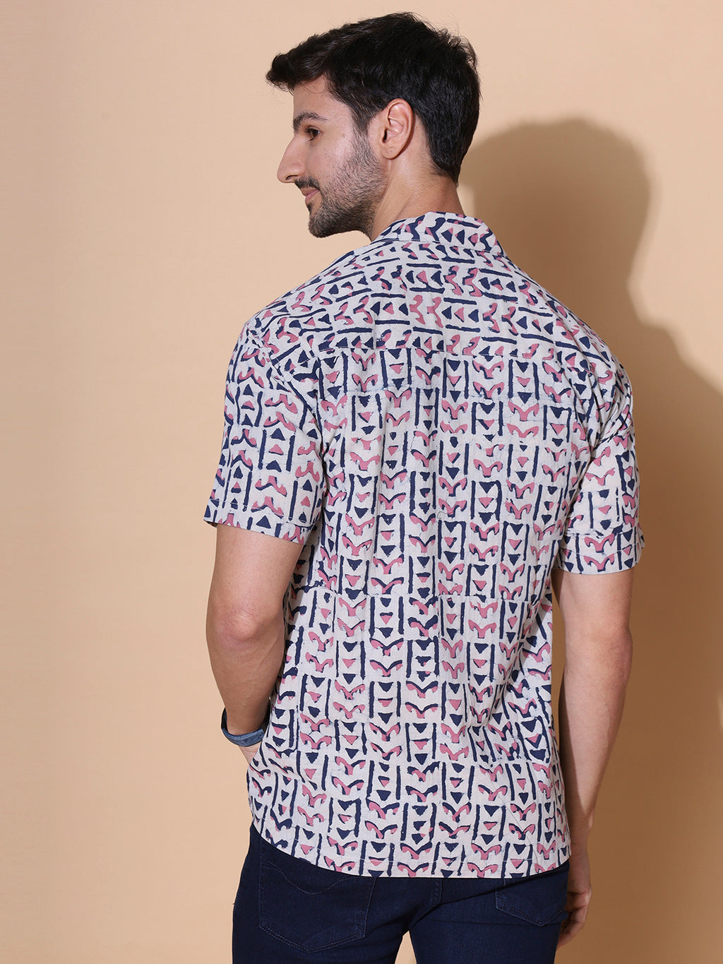 Dabu Mud Resist Multicolor Hand Block Shirt
