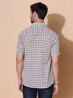 Handcrafted Ikat Green Cotton Shirt