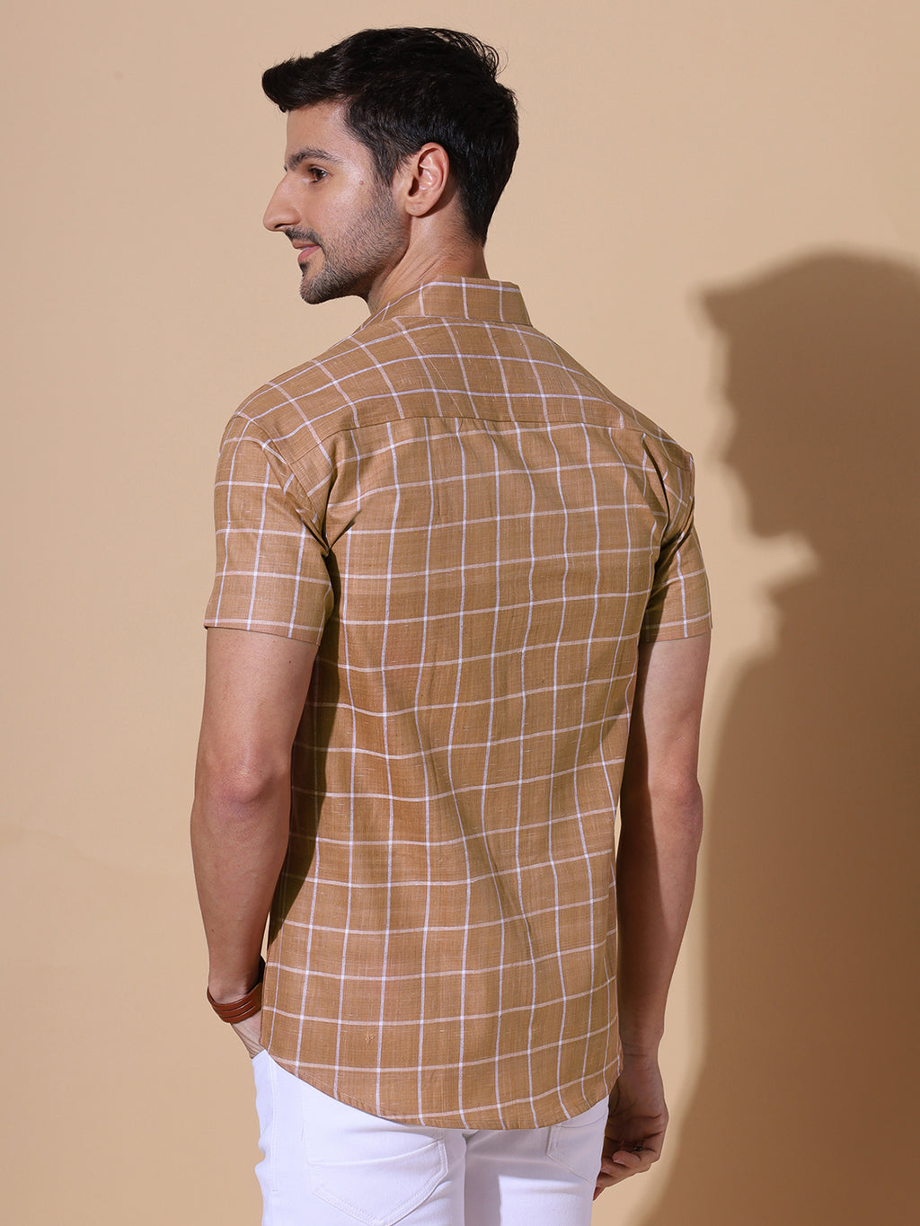 Authentic Khadi Light Yellow Half Sleeve Shirt