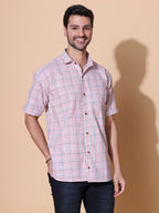 Authentic Khadi White Half Sleeve Shirt