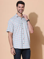 Authentic Khadi Light Green Half Sleeve Shirt