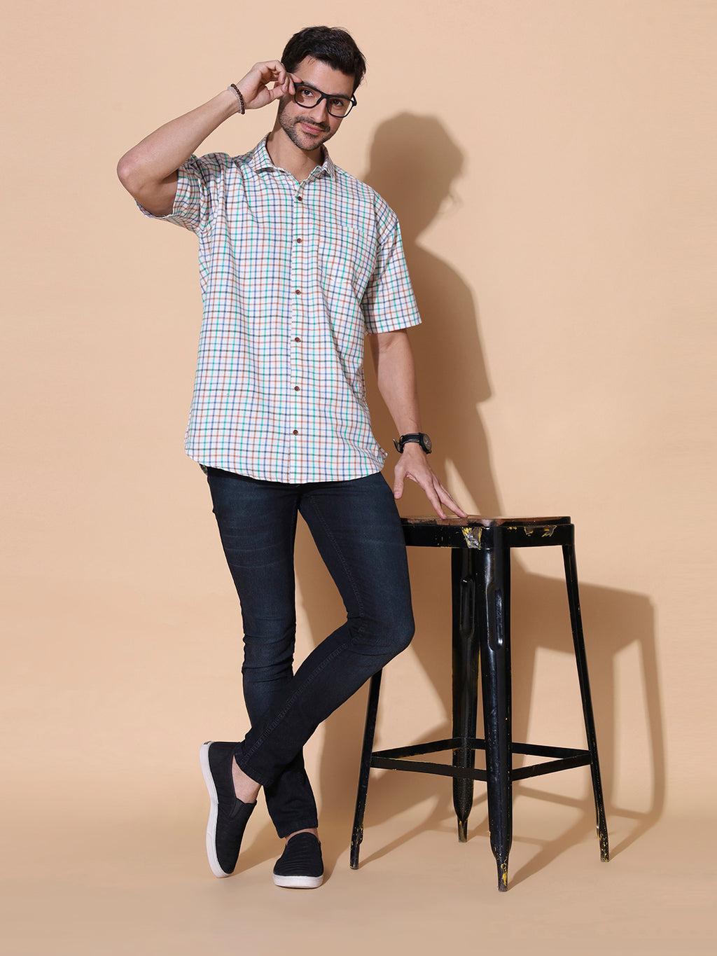 Authentic Khadi Light Green Half Sleeve Shirt