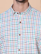Authentic Khadi Light Green Half Sleeve Shirt