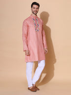 Authentic Khadi Ivory Cotton Silk Handwoven Kurta