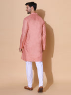 Authentic Khadi Ivory Cotton Silk Handwoven Kurta