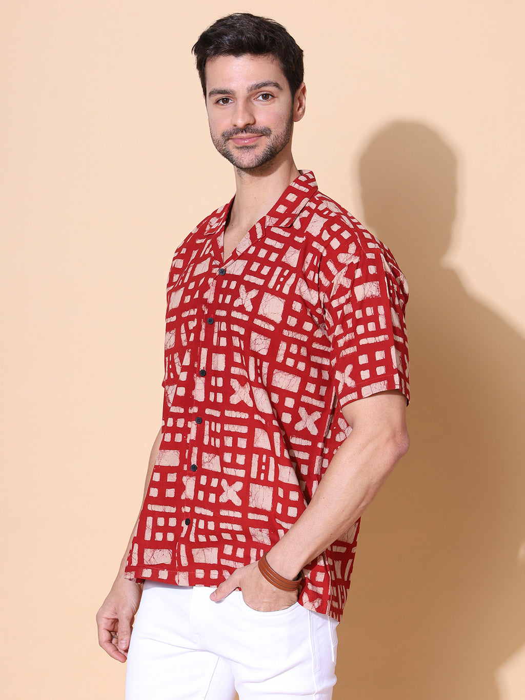 Dabu Mud Resist Multicolor Hand Block Shirt