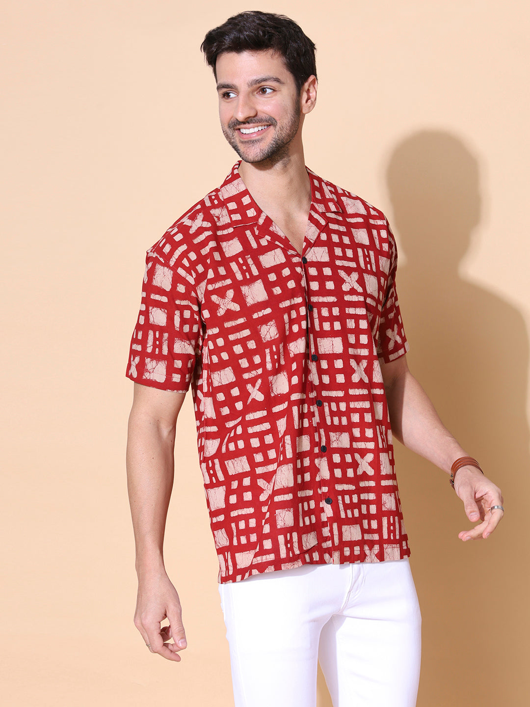 Dabu Mud Resist Multicolor Hand Block Shirt