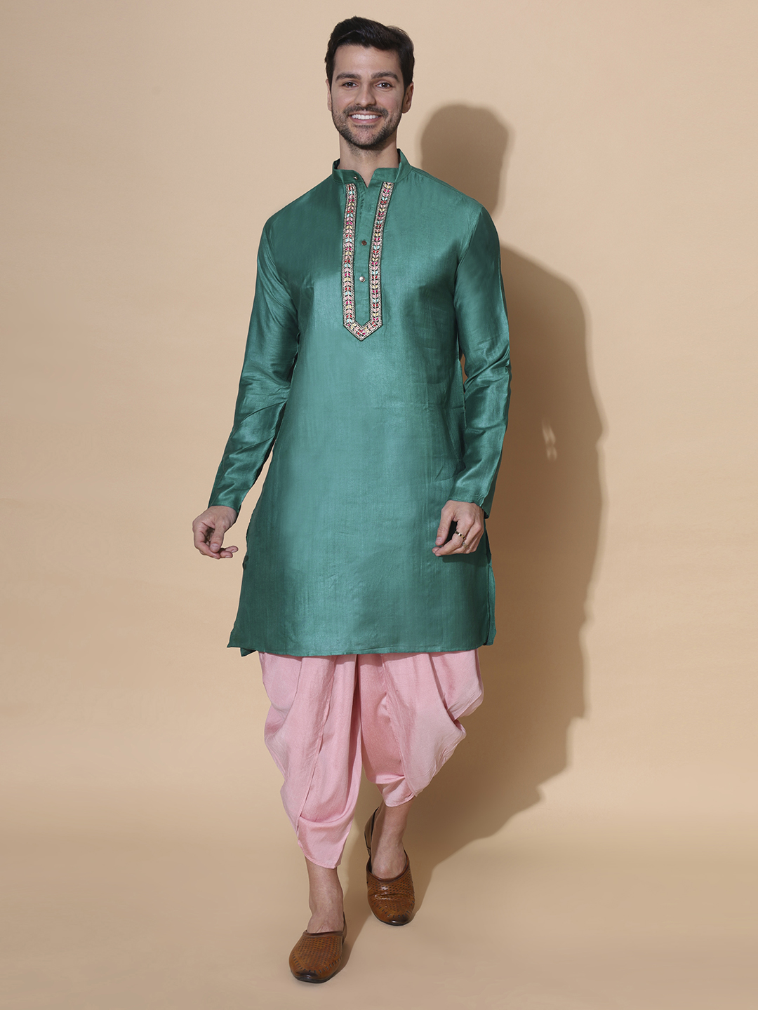 MOSHI Authentic Khadi Cotton Silk Kurta