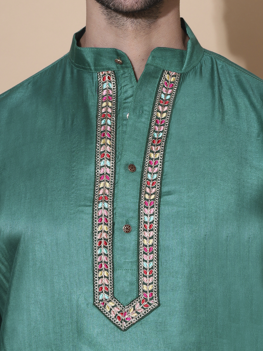 MOSHI Authentic Khadi Cotton Silk Kurta - Image 6