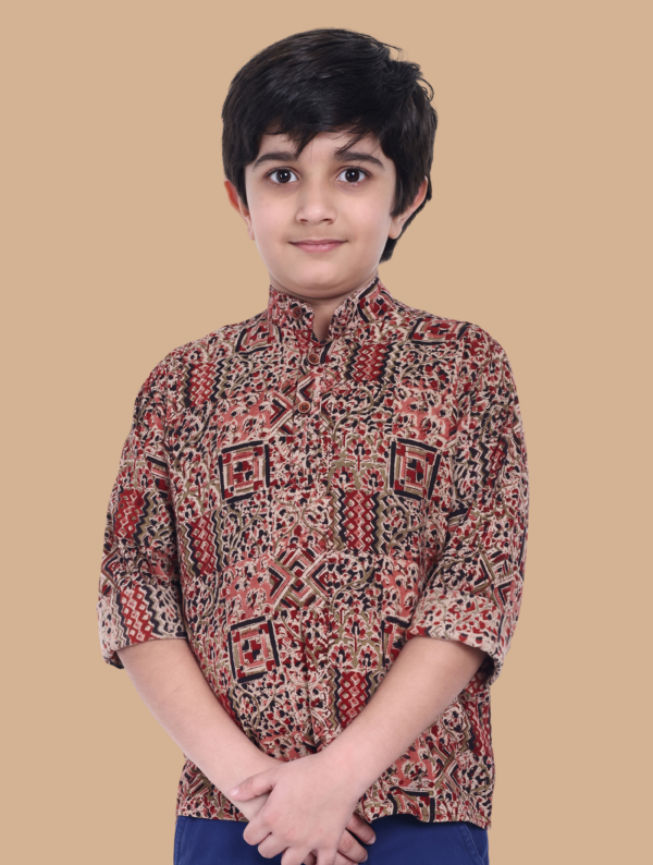 Moshi Boys Kalamkari Cotton Kurta