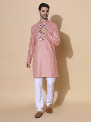MOSHI Authentic Khadi Cotton Silk Kurta