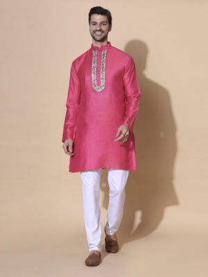 MOSHI Authentic Khadi Cotton Silk Kurta