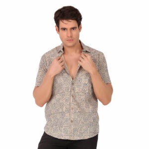 MOSHI Handblock Print Cotton Shirt