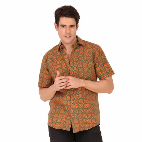 MOSHI Handblock Print Cotton Shirt