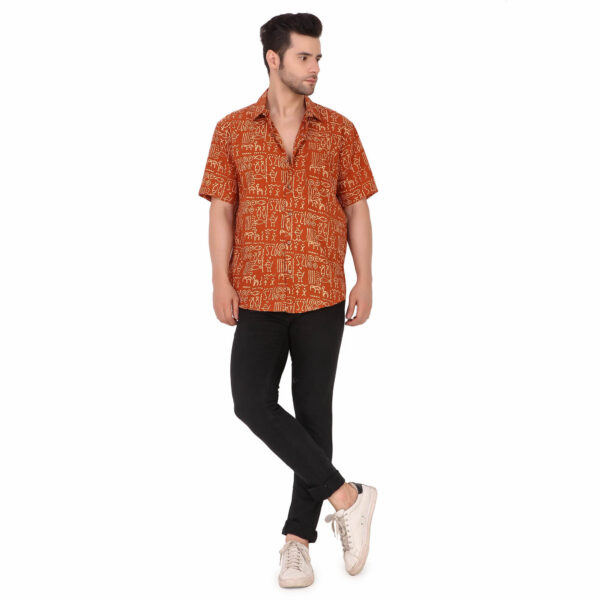 MOSHI Handblock Print Cotton Shirt