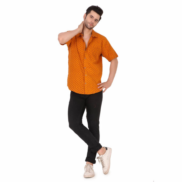 MOSHI Handblock Print Cotton Shirt