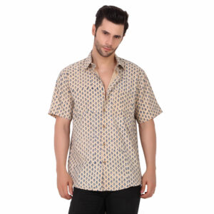 MOSHI Handblock Print Cotton Shirt