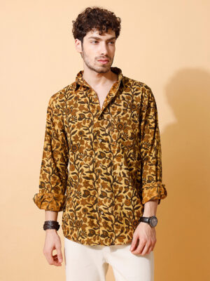 Ajrakh Hand Block Full Sleeve Shirt