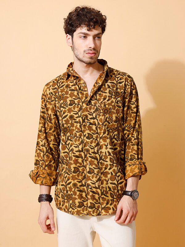 Ajrakh Hand Block Full Sleeve Shirt