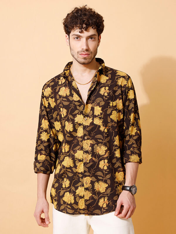 Ajrakh Hand Block Full Sleeve Shirt