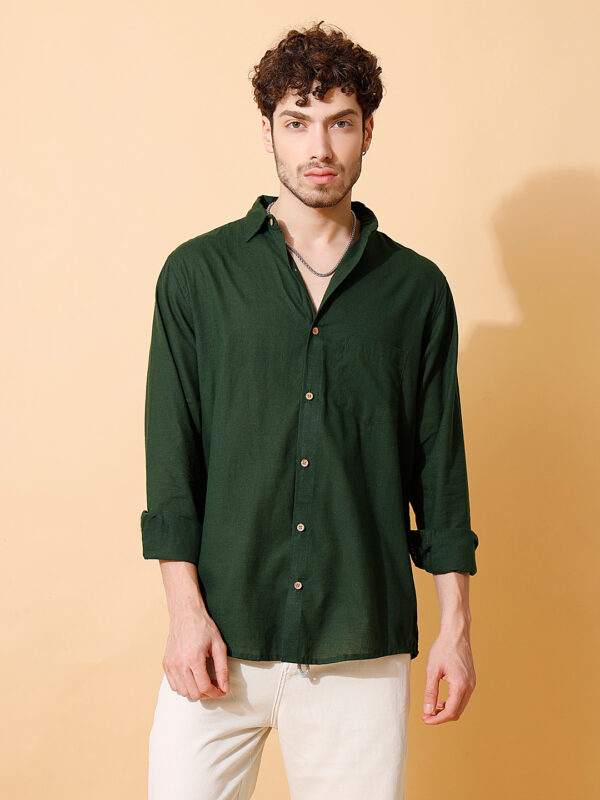 Authentic Handloom Cotton Solid Shirt
