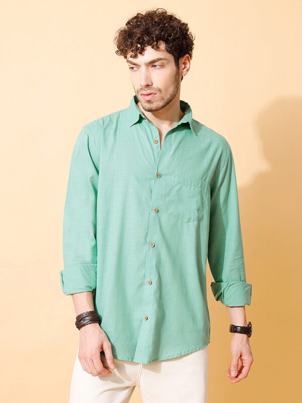 Authentic Handloom Cotton Solid Shirt