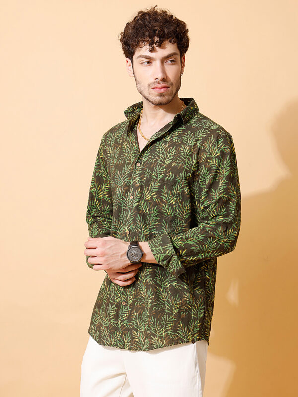Ajrakh Hand Block Full Sleeve Shirt